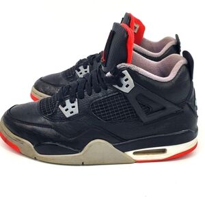 Nike Air Jordan 4 Retro GS Bred Reimagined Shoes 7Y 8.5 Womens  FQ8213-006